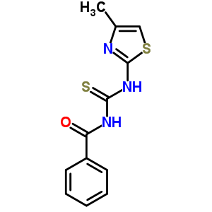 N-[[(4-甲基-2-噻唑)氨基]硫氧代甲基]-苯甲酰胺結(jié)構(gòu)式_14901-11-2結(jié)構(gòu)式