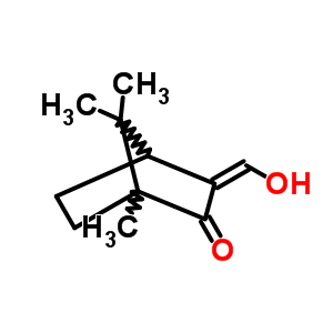 3-(羥基亞甲基)-1,7,7-三甲基-雙環(huán)[2.2.1]-2-庚酮結(jié)構(gòu)式_15051-75-9結(jié)構(gòu)式