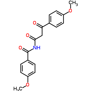 4-甲氧基-n-(4-甲氧基苯甲?；?-b-氧代-苯丙酰胺結(jié)構(gòu)式_15231-18-2結(jié)構(gòu)式