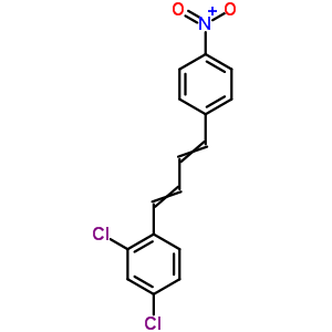 2,4-二氯-1-[4-(4-硝基苯基)-1,3-丁二烯-1-基]-苯結(jié)構(gòu)式_15866-68-9結(jié)構(gòu)式