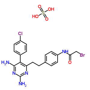2-溴-n-[4-[2-[2,6-二氨基-5-(4-氯苯基)嘧啶-4-基]乙基]苯基]乙酰胺結(jié)構(gòu)式_17005-25-3結(jié)構(gòu)式
