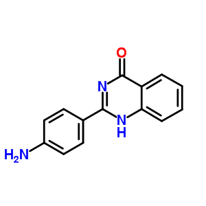 2-(4-氨基苯基)-4(3H)-喹唑啉酮結(jié)構(gòu)式_17329-27-0結(jié)構(gòu)式