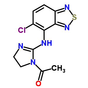 1-[2-[(5-氯-2,1,3-苯并噻二唑-4-基)氨基]-4,5-二氫-1H-咪唑-1-基]乙酮結(jié)構(gòu)式_173532-15-5結(jié)構(gòu)式
