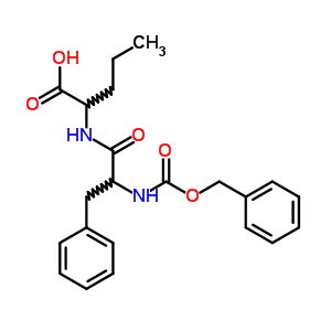 (9CI)-N-[N-[(苯基甲氧基)羰基]-L-苯基丙氨?；鵠-L-正纈氨酸結(jié)構(gòu)式_18921-56-7結(jié)構(gòu)式