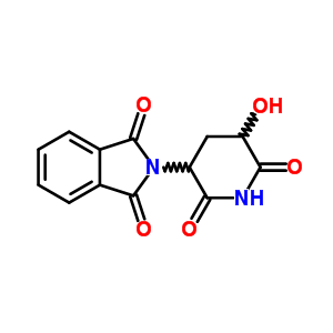 2-(5-羥基-2,6-二氧代-3-哌啶基)-1H-異吲哚-1,3(2H)-二酮結構式_203450-07-1結構式
