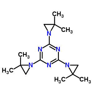 2,4,6-三(2,2-二甲基氮丙啶-1-基)-1,3,5-三嗪結構式_20354-76-1結構式
