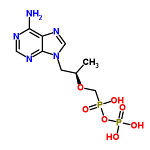 [(1R)-2-(6-氨基嘌呤-9-基)-1-甲基-乙氧基]甲基-膦酰氧基-次磷酸結(jié)構(gòu)式_206646-04-0結(jié)構(gòu)式