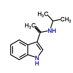 alpha-甲基-N-(1-甲基乙基)-1H-吲哚-3-甲胺結(jié)構(gòu)式_20851-21-2結(jié)構(gòu)式