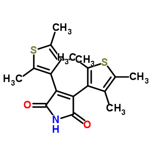 2,3-雙(2,4,5-三甲基-3-噻吩)馬來酰亞胺順丁烯二酰亞胺結(jié)構(gòu)式_220191-36-6結(jié)構(gòu)式