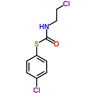 Carbamic acid,(2-chloroethyl)thio-, s-(p-chlorophenyl) ester (8ci)Structure,22039-90-3Structure Carbamic acid,(2-chloroethyl)thio-, s-(p-chlorophenyl) ester (8ci) Structure,22039-90-3Structure
