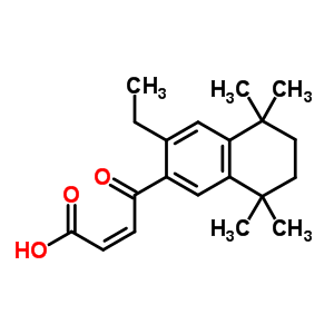 4-(3-乙基-5,6,7,8-四氫-5,5,8,8-四甲基-2-萘)-4-氧代-2-丁酸結(jié)構(gòu)式_22746-63-0結(jié)構(gòu)式