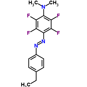 4-[2-(4-乙基苯基)二氮雜烯]-2,3,5,6-四氟-N,N-二甲基-苯胺結(jié)構(gòu)式_22955-64-2結(jié)構(gòu)式
