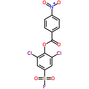 3,5-二氯-4-[(4-硝基苯甲?；?氧基]-苯磺酰氟結(jié)構(gòu)式_23379-34-2結(jié)構(gòu)式