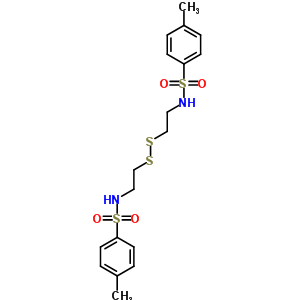 N,N-(二硫代二-2,1-乙烷二基)雙[4-甲基-苯磺酰胺結(jié)構(gòu)式_23516-74-7結(jié)構(gòu)式