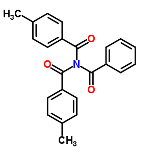 N-苯甲酰基-4-甲基-N-(4-甲基苯甲?；?-苯甲酰胺結構式_23825-26-5結構式