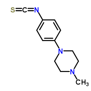1-(4-異硫代氰?；交?-4-甲基哌嗪結(jié)構(gòu)式_23861-85-0結(jié)構(gòu)式