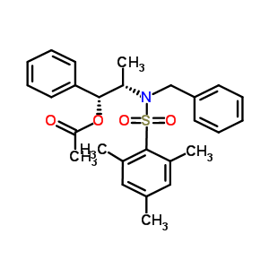 (1R,2s)-2-[n-芐基-n-(三甲苯磺?；?氨基]-1-苯基乙酸丙酯結(jié)構(gòu)式_240423-74-9結(jié)構(gòu)式