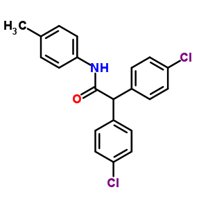 4-氯-a-(4-氯苯基)-n-(4-甲基苯基)-苯乙酰胺結(jié)構(gòu)式_24765-99-9結(jié)構(gòu)式