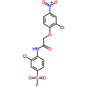 3-氯-4-[[2-(2-氯-4-硝基苯氧基)乙?；鵠氨基]-苯磺?；Y(jié)構(gòu)式_25299-91-6結(jié)構(gòu)式