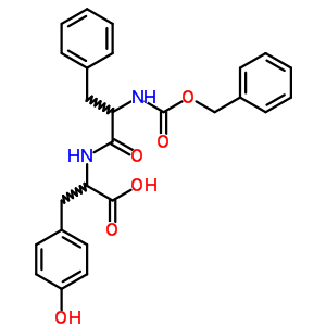 (9CI)-N-[N-[(苯基甲氧基)羰基]-L-苯基丙氨?；鵠-L-酪氨酸結(jié)構(gòu)式_2537-91-9結(jié)構(gòu)式