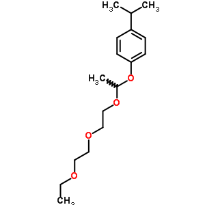 1-[1-[2-(2-乙氧基乙氧基)乙氧基]乙氧基]-4-(1-甲基乙基)-苯結(jié)構(gòu)式_25486-75-3結(jié)構(gòu)式