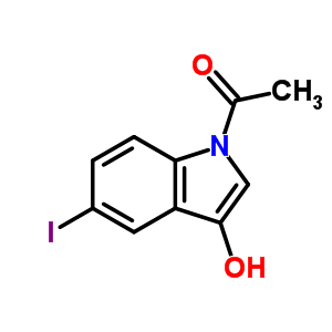 Ethanone,1-(3-hydroxy-5-iodo-1h-indol-1-yl)-Structure,26490-99-3Structure Ethanone,1-(3-hydroxy-5-iodo-1h-indol-1-yl)- Structure,26490-99-3Structure