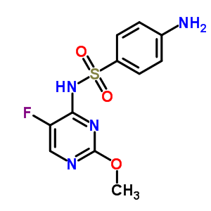 4-氨基-n-(5-氟-2-甲氧基-4-嘧啶)-苯磺酰胺結(jié)構(gòu)式_2680-98-0結(jié)構(gòu)式