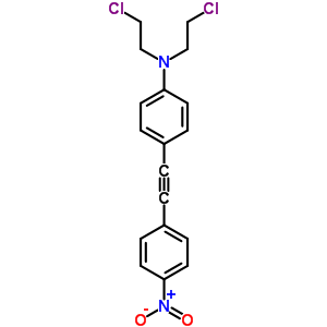 N,N-雙(2-氯乙基)-4-[2-(4-硝基苯基)乙炔]-苯胺結(jié)構(gòu)式_2735-16-2結(jié)構(gòu)式