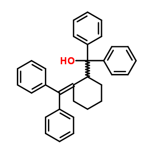 a-[2-(二苯基亞甲基)環(huán)己基]-a-苯基-苯甲醇結(jié)構(gòu)式_27621-82-5結(jié)構(gòu)式
