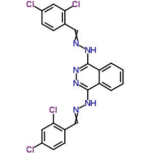(8CI)-2,4-二氯苯甲醛 1,4-二氮雜萘二基二肼酮結(jié)構(gòu)式_27702-21-2結(jié)構(gòu)式