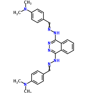 (9CI)-4-(二甲基氨基)-苯甲醛 1,4-二氮雜萘二基二肼酮結構式_27704-14-9結構式