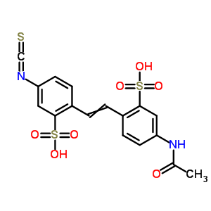 5-(乙?；被?-2-[2-(4-異硫代氰?；?2-硫苯基)乙烯]-苯磺酸結(jié)構(gòu)式_27816-59-7結(jié)構(gòu)式