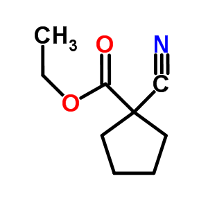 1-氰基環(huán)戊烷羧酸乙酯結(jié)構(gòu)式_28247-14-5結(jié)構(gòu)式