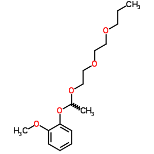 1-甲氧基-2-[1-[2-(2-丙氧基乙氧基)乙氧基]乙氧基]-苯結(jié)構(gòu)式_28583-49-5結(jié)構(gòu)式