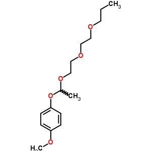 1-甲氧基-4-[1-[2-(2-丙氧基乙氧基)乙氧基]乙氧基]-苯結(jié)構(gòu)式_28583-53-1結(jié)構(gòu)式