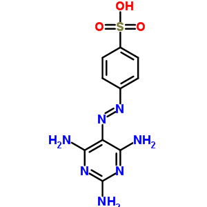 4-[2-(2,4,6-三氨基-5-嘧啶)二氮雜烯]-苯磺酸結(jié)構(gòu)式_2877-65-8結(jié)構(gòu)式