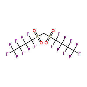 1,1-[亞甲基雙(磺?；?]雙[1,1,2,2,3,3,4,4,4-九氟-丁烷結(jié)構(gòu)式_29214-37-7結(jié)構(gòu)式