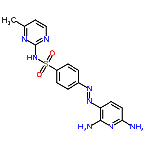 4-[2-(2,6-二氨基-3-吡啶)二氮雜烯]-n-(4-甲基-2-嘧啶)-苯磺酰胺結構式_29817-72-9結構式