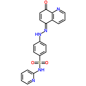 4-[2-(8-羥基-5-喹啉)二氮雜烯]-N-2-吡啶-苯磺酰胺結構式_29821-91-8結構式