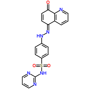 4-[2-(8-羥基-5-喹啉)二氮雜烯]-n-2-嘧啶-苯磺酰胺結(jié)構(gòu)式_29821-92-9結(jié)構(gòu)式