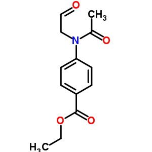 4-[乙?；?2-氧代乙基)氨基]-苯甲酸乙酯結(jié)構(gòu)式_3005-71-8結(jié)構(gòu)式