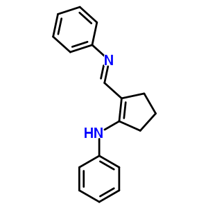 (9CI)-N-[[2-(苯基氨基)-1-環(huán)戊烯-1-基]亞甲基]苯胺鹽酸鹽結(jié)構(gòu)式_30159-83-2結(jié)構(gòu)式