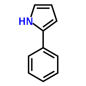2-苯基-吡咯結(jié)構(gòu)式_3042-22-6結(jié)構(gòu)式