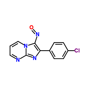 2-(4-氯苯基)-3-亞硝基-咪唑并[1,2-a]嘧啶結(jié)構(gòu)式_30469-02-4結(jié)構(gòu)式