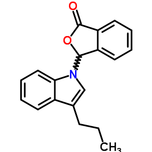 3-(3-丙基-1H-吲哚-1-基)-1(3H)-異苯并呋喃酮結(jié)構(gòu)式_30683-28-4結(jié)構(gòu)式