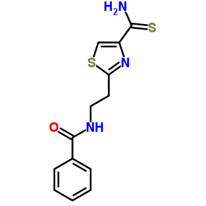 n-[2-[4-(氨基硫氧代甲基)-2-噻唑]乙基]-苯甲酰胺結(jié)構(gòu)式_30761-34-3結(jié)構(gòu)式