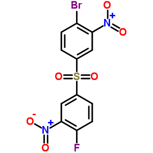 1-溴-4-[(4-氟-3-硝基苯基)磺?；鵠-2-硝基-苯結(jié)構(gòu)式_312-28-7結(jié)構(gòu)式