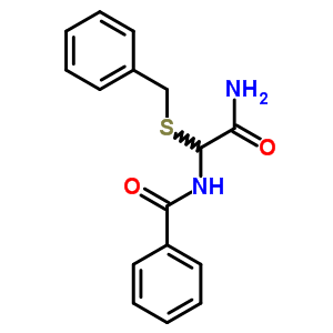 N-[2-氨基-2-氧代-1-[(苯基甲基)硫代]乙基]-苯甲酰胺結(jié)構(gòu)式_31657-20-2結(jié)構(gòu)式