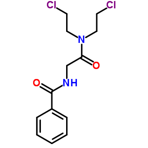 N-[2-[雙(2-氯乙基)氨基]-2-氧代乙基]-苯甲酰胺結(jié)構(gòu)式_3183-26-4結(jié)構(gòu)式
