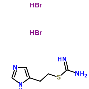 S-[2-(4(5)-咪唑基)乙基]異硫脲氫溴酸鹽結(jié)構(gòu)式_32385-58-3結(jié)構(gòu)式